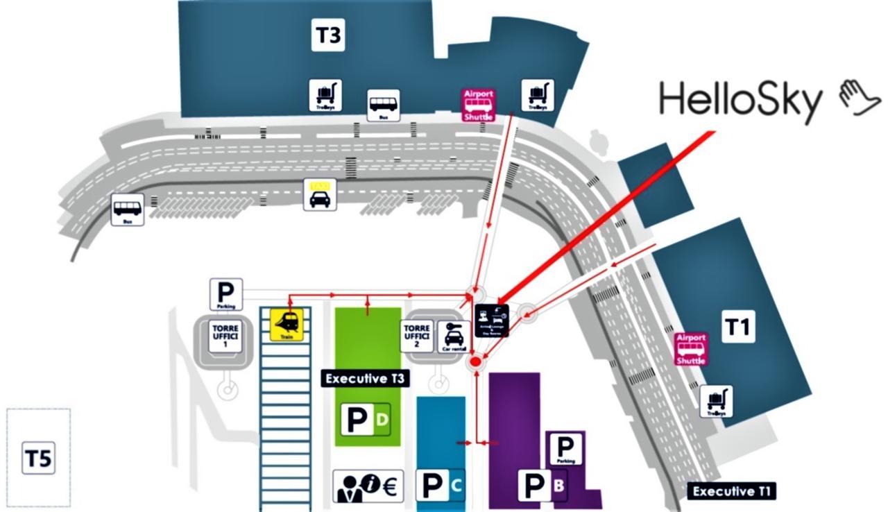 Air Rooms Rome Airport By Hellosky Fiumicino Kültér fotó